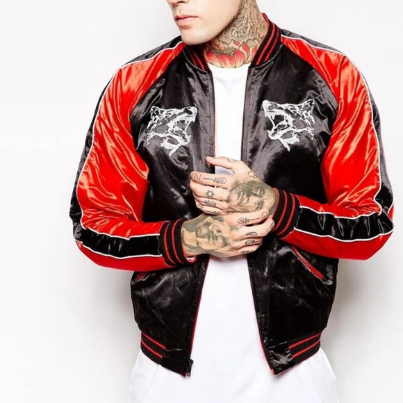 Diesel Reversible Silk Motorcycle Bomber